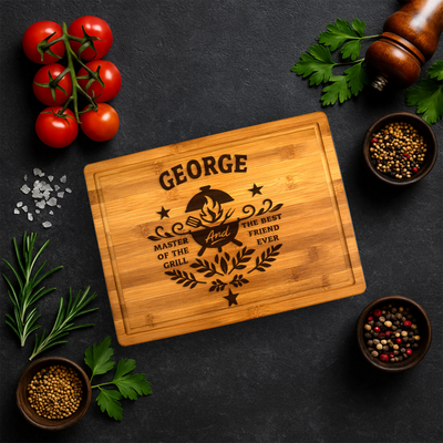 Tocator premium personalizat - Master of the grill