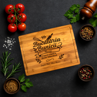 Tocator premium personalizat - Bucataria Bunicii