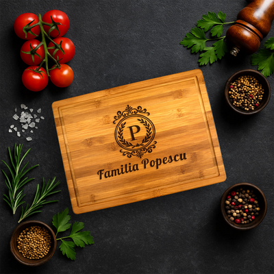 Tocator premium personalizat - Cu numele de familie