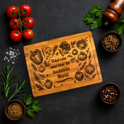 Tocator premium personalizat - Totul este mai bun in bucatarie