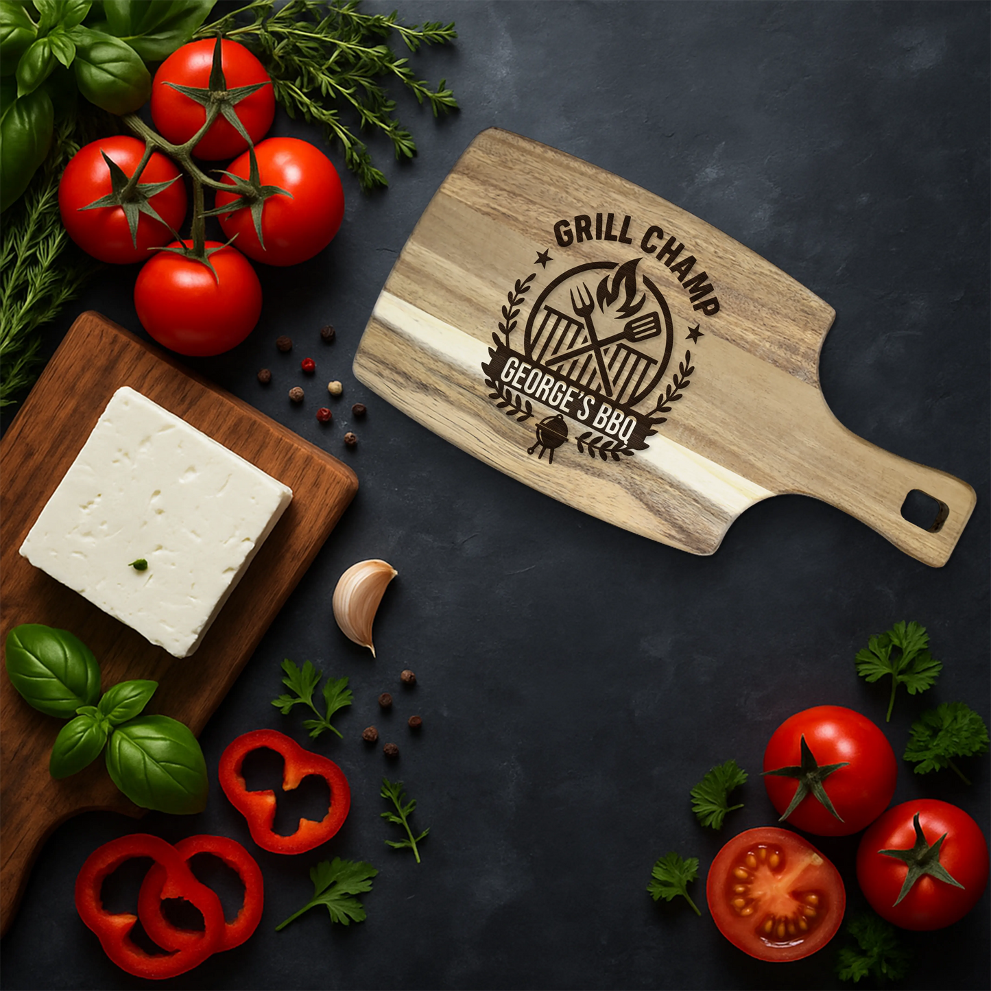 Tocator Branzeturi Premium Personalizat - Grill Champ