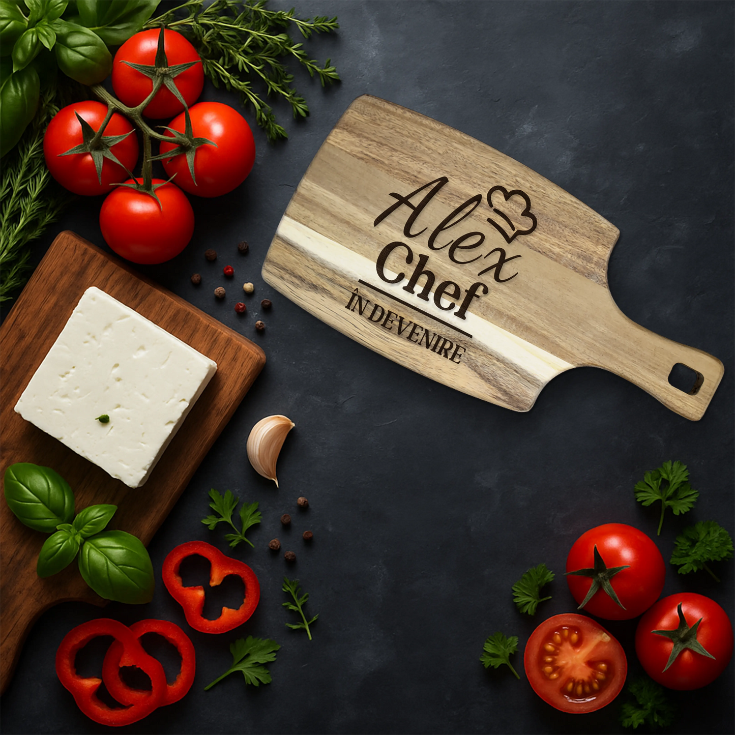 Tocator Branzeturi Premium Personalizat - Chef in devenire
