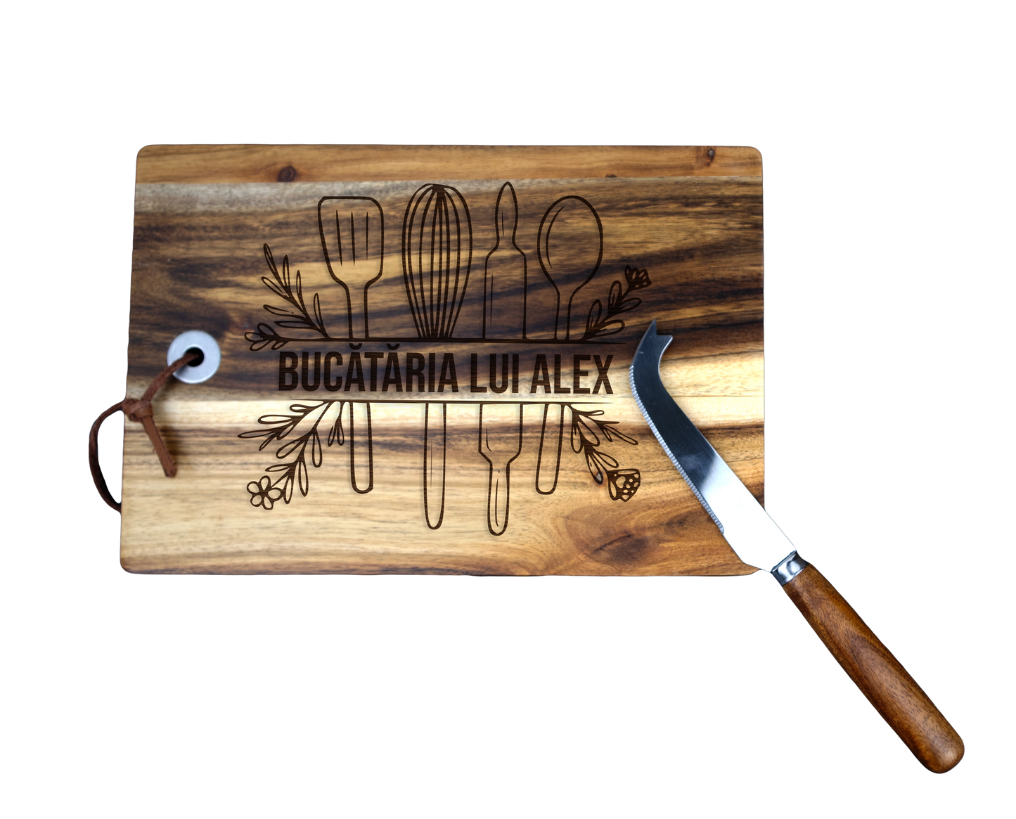 Tocator din lemn pentru branzeturi personalizat - Ustensile de bucatarie
