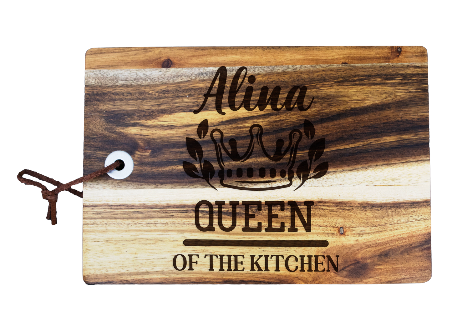 Tocator din lemn pentru branzeturi personalizat - Queen of the kitchen