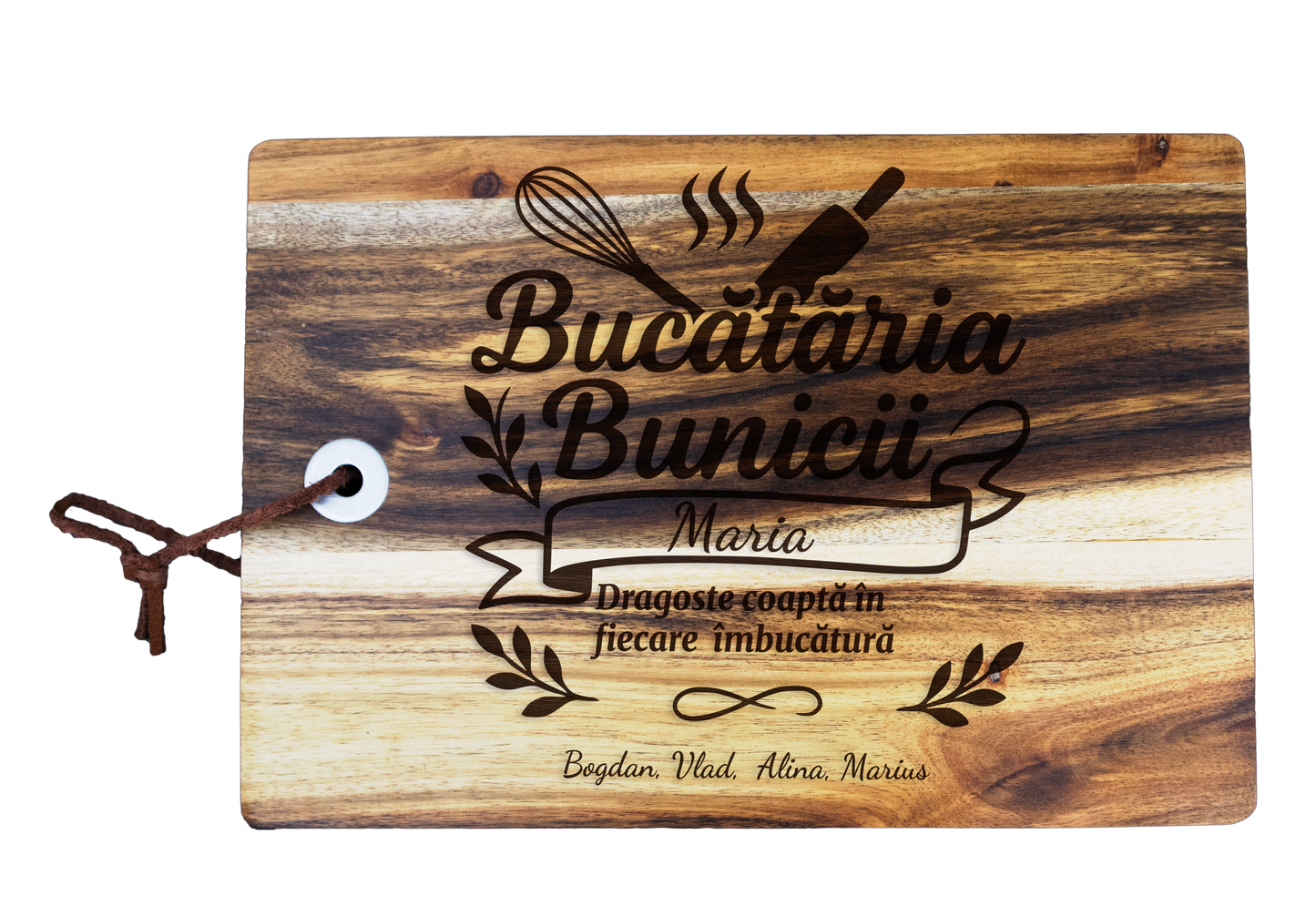 Tocator din lemn pentru branzeturi personalizat - Bucataria Bunicii
