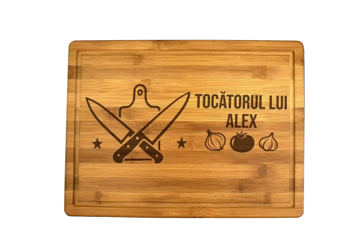 Tocator premium personalizat - Design Rustic