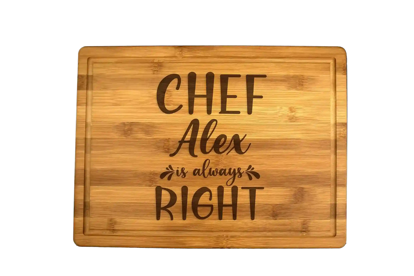 Tocator premium personalizat - Chef is always right