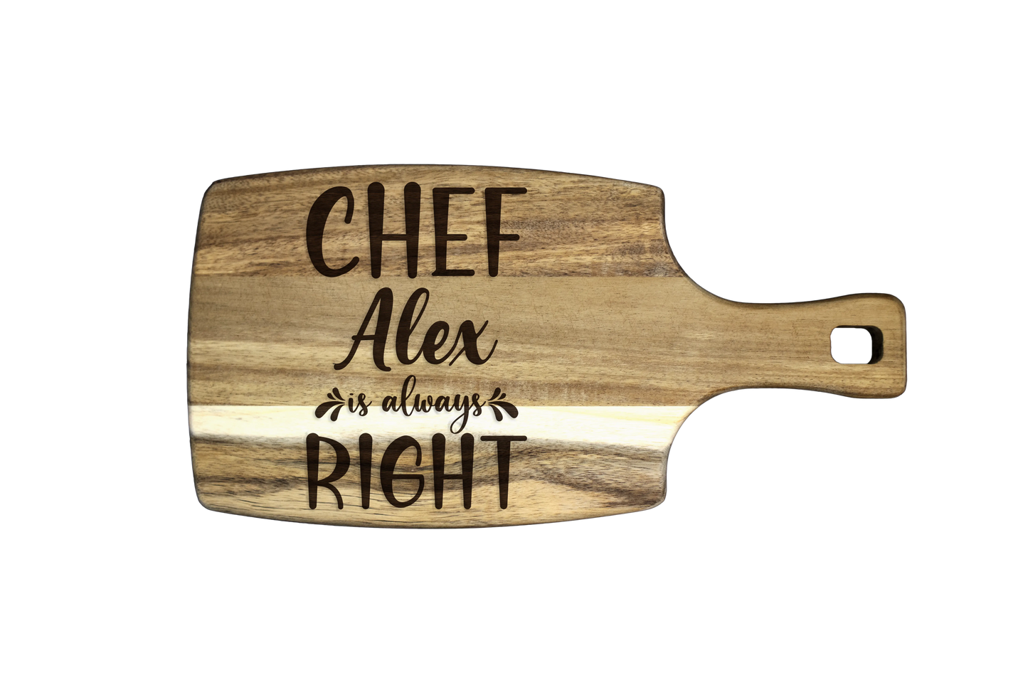 Tocator Branzeturi Premium Personalizat - Chef is always right