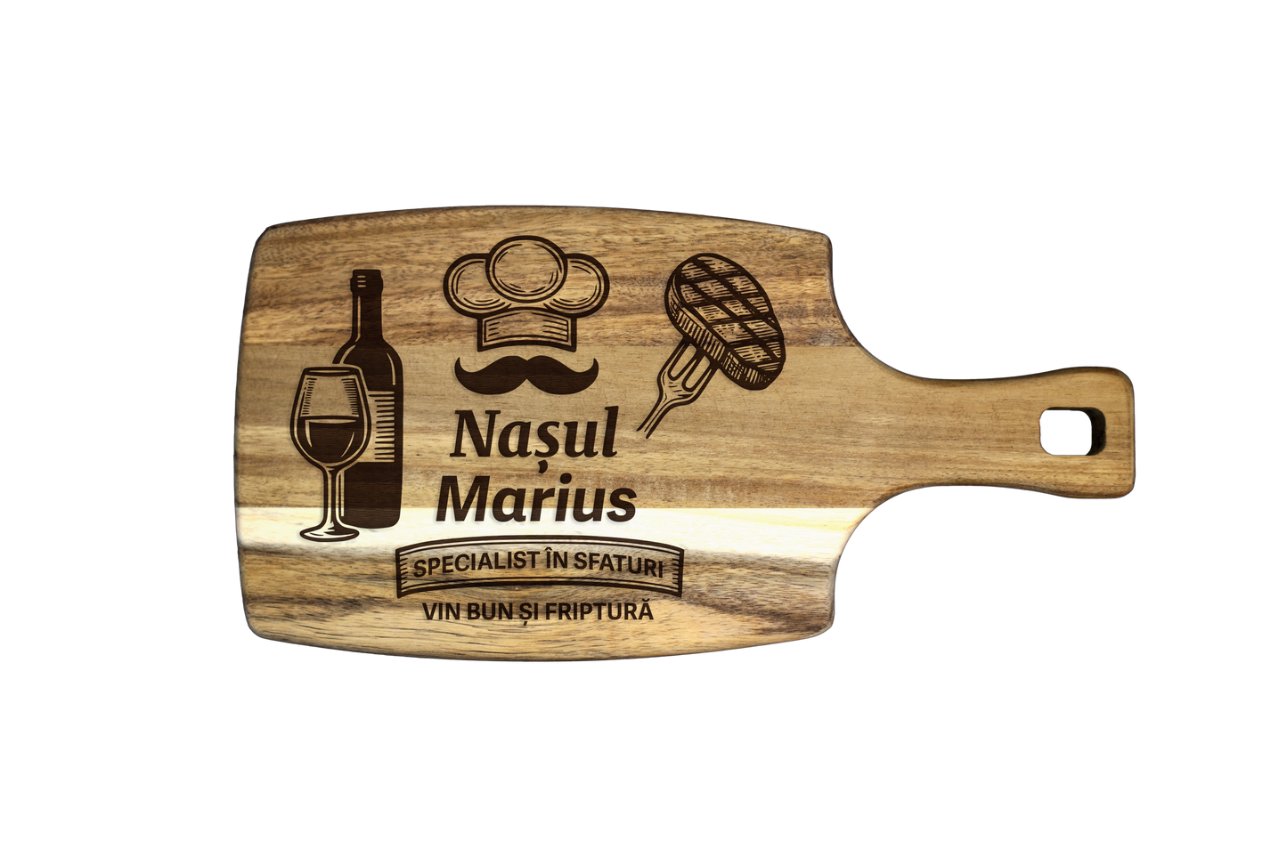 Tocator Acacia Branzeturi Premium Personalizat - Nasul specialist