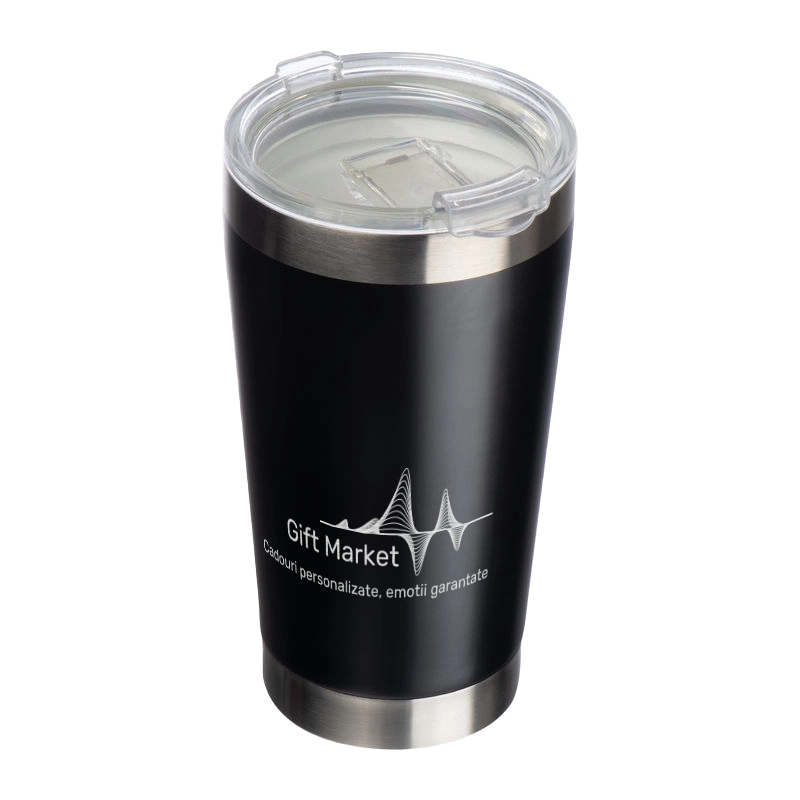 Cana termos din otel inoxidabil 500ml personalizata – Logo Companie