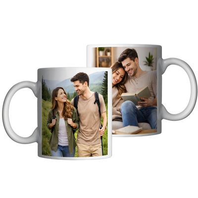 Cana personalizata cu 2 imagini