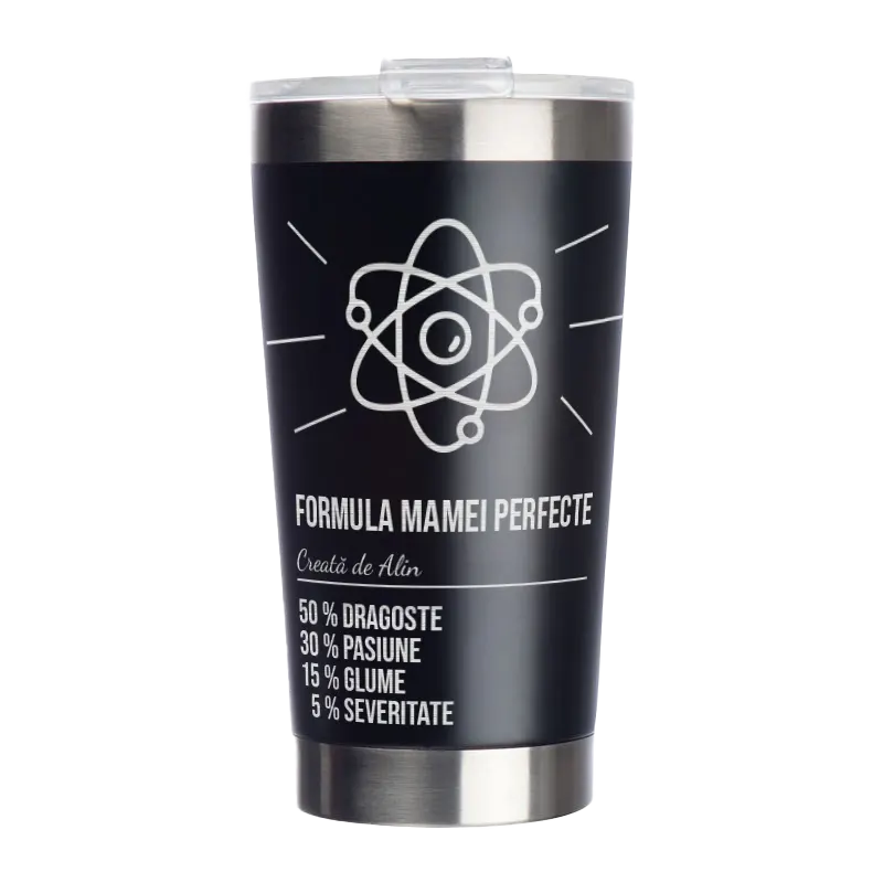 Cana termos din otel inoxidabil 500ml personalizata – Formula Perfecta