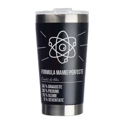 Cana termos din otel inoxidabil 500ml personalizata – Formula Perfecta