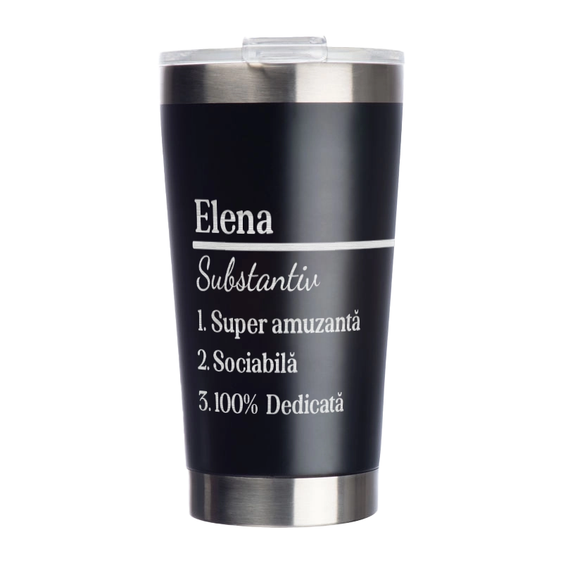 Cana termos din otel inoxidabil 500ml personalizata - Definitie Personala