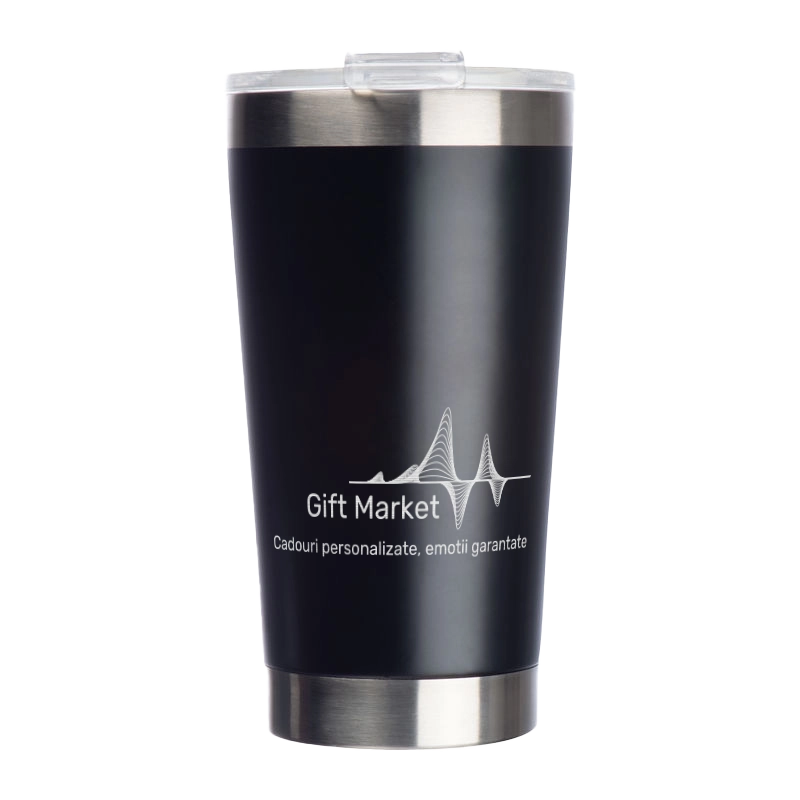 Cana termos din otel inoxidabil 500ml personalizata – Logo Companie