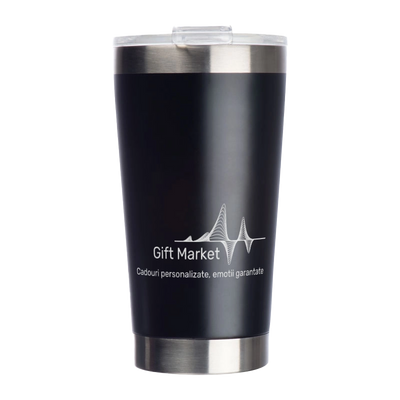 Cana termos din otel inoxidabil 500ml personalizata – Logo Companie