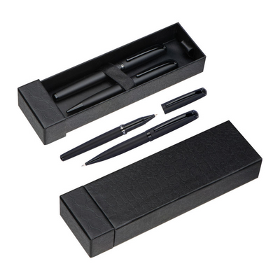 Set pix metal cu corp negru Mark Twain personalizata cu text
