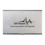 Port card metalic personalizat cu text