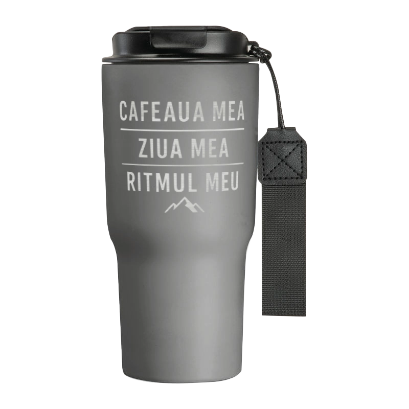 Termos din inox 550ml personalizat - Coffee Day Rhythm