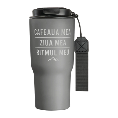 Termos din inox 550ml personalizat - Coffee Day Rhythm