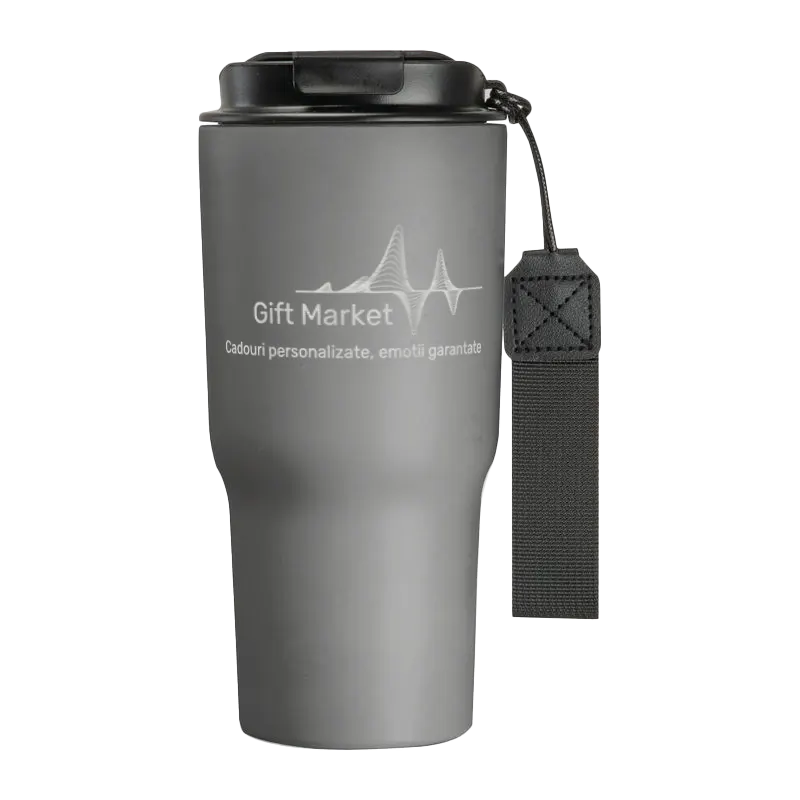 Termos din inox 550ml personalizat cu logo