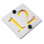 Numar de casa Prestige 10x10 – Alb/Amber Oglinda