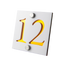 Numar de casa Prestige 10x10 – Alb/Amber Oglinda
