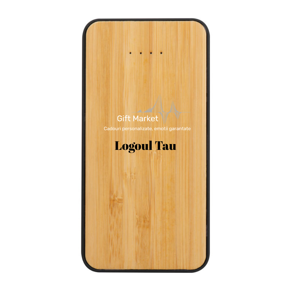 Incarcator wireless tip powerbank 8000mAh personalizat logo companie