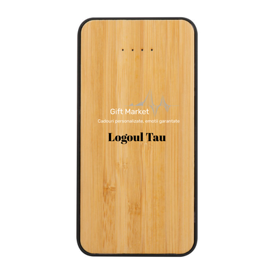 Incarcator wireless tip powerbank 8000mAh personalizat logo companie