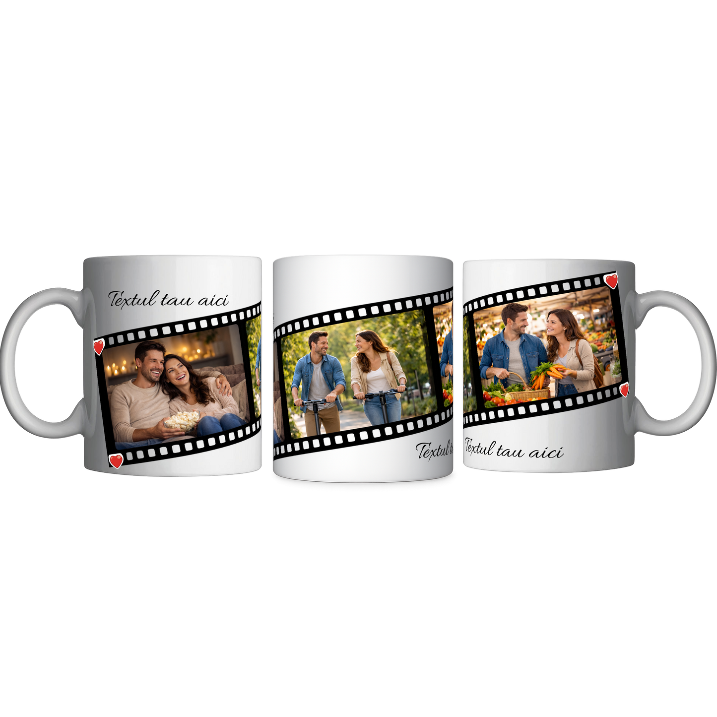 Cana personalizata colaj tip film - 3 imagini