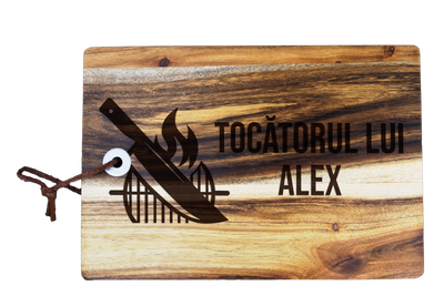 Tocator din lemn pentru branzeturi personalizat - Cutit & Gratar BBQ