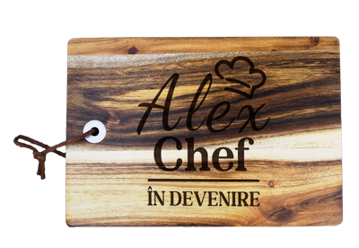 Tocator din lemn pentru branzeturi personalizat - Chef in devenire
