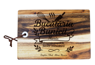 Tocator din lemn pentru branzeturi personalizat - Bucataria Bunicii