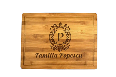 Tocator premium personalizat - Cu numele de familie