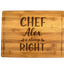 Tocator premium personalizat - Chef is always right