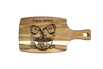 Tocator Branzeturi Premium Personalizat - Reteta iubirii