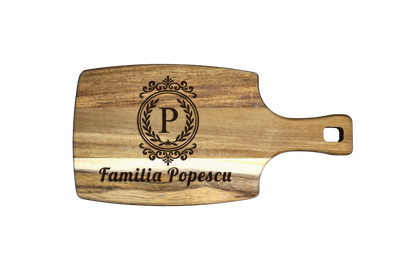 Tocator Branzeturi Premium Personalizat - Cu numele de familie