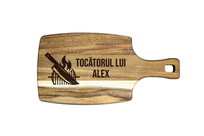 Tocator Branzeturi Premium Personalizat - Cutit & Gratar BBQ