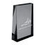 Trofeu din sticla 6,4 × 2 × 9 cm personalizat – Logo Companie