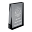 Trofeu din sticla 6,4 × 2 × 9 cm personalizat – Leadership Star