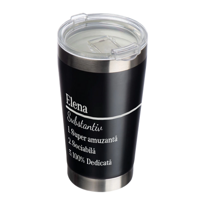 Cana termos din otel inoxidabil 500ml personalizata - Definitie Personala