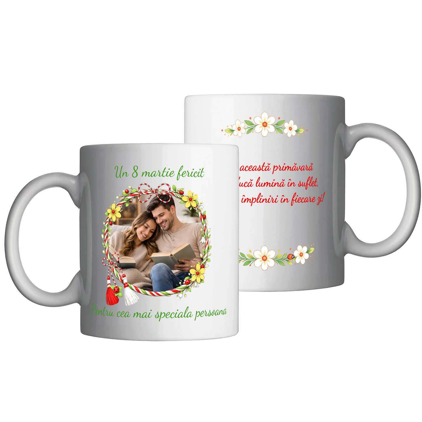Cana personalizata de 8 martie – cu fotografie si mesaj