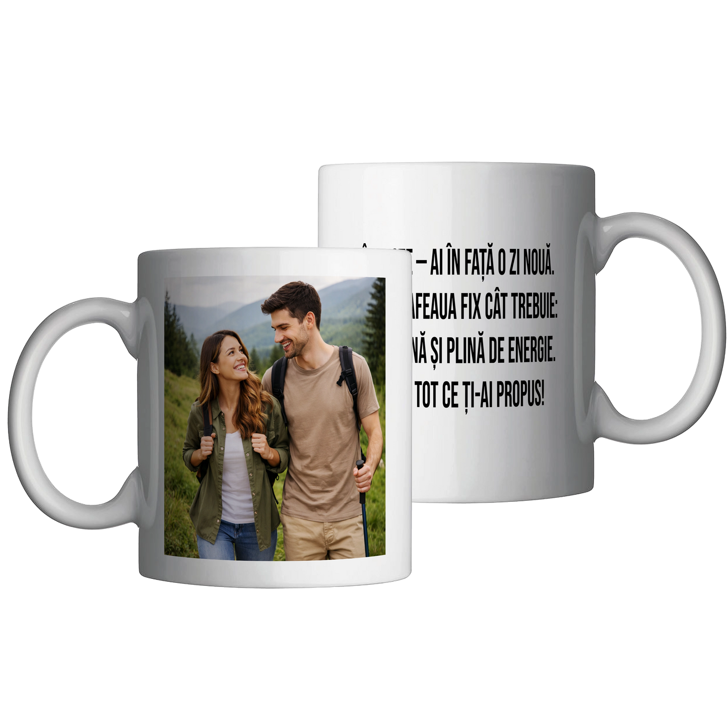 Cana personalizata cu o imagine + text