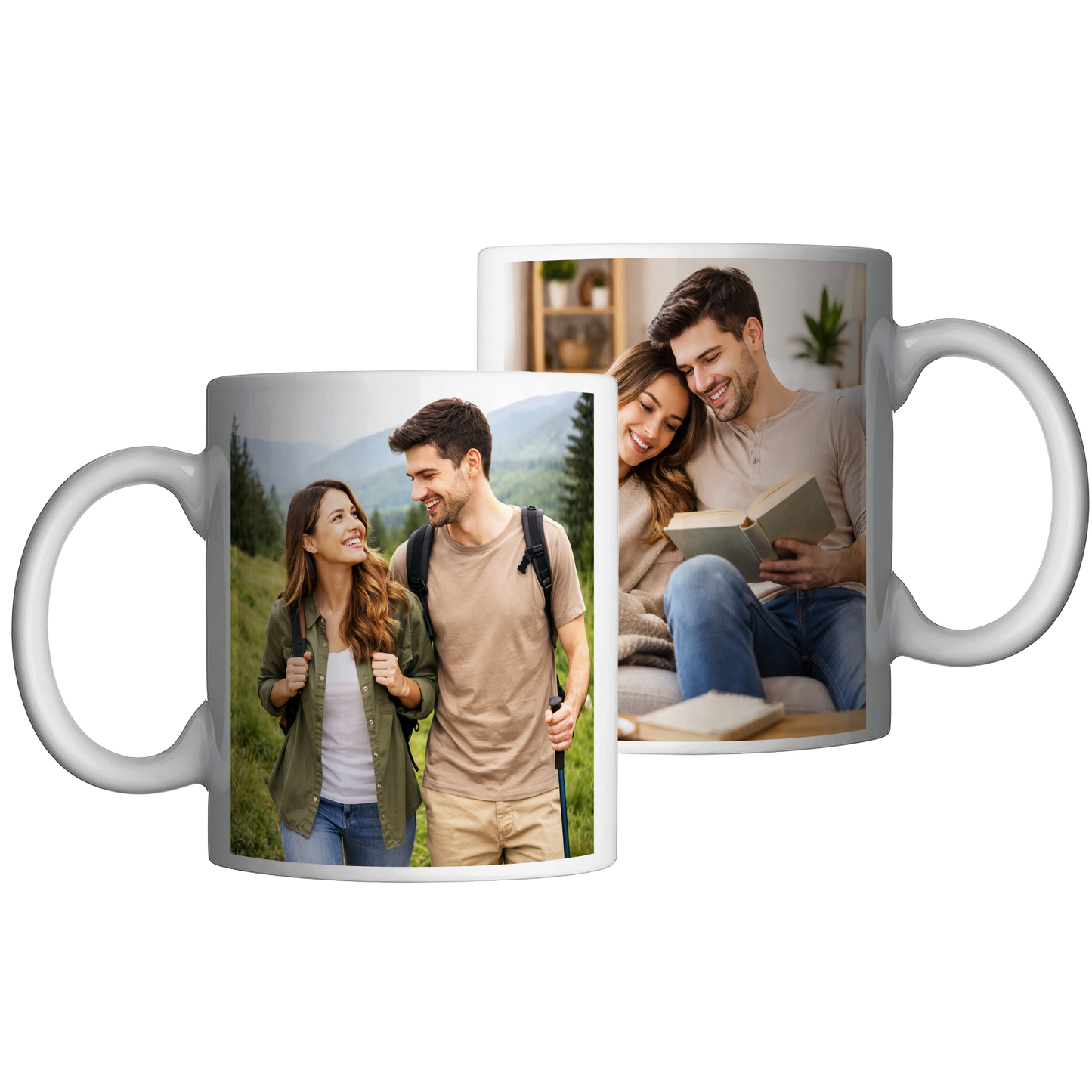 Cana personalizata cu 2 imagini