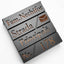 Cutie Postala premium personalizata Negru – bronz oglinda