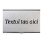 Port card metalic personalizat cu text