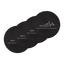 Set coastere rotunde din ardezie personalizate - Logo Companie