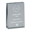 Trofeu din sticla 6,4 × 2 × 9 cm personalizat – Liderul anului
