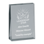 Trofeu din sticla 6,4 × 2 × 9 cm personalizat – Leadership Star